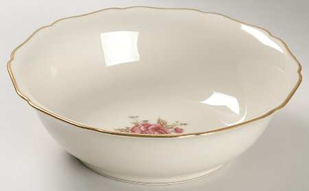 Golden Rose 8" Round Vegetable Bowl