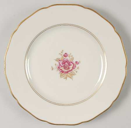 Golden Rose Salad Plate