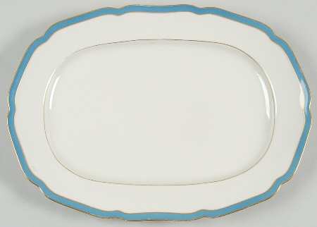 Mediterranean Blue 12" Oval Serving Platter