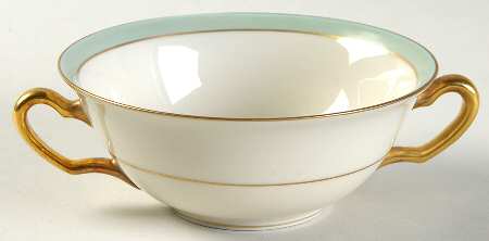 Morning Rose Flat Cream Soup Bowl