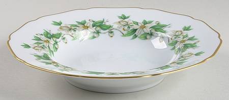 Orange Blossom Rim Soup Bowl