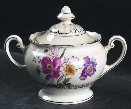 Poppy Sugar Bowl & Lid