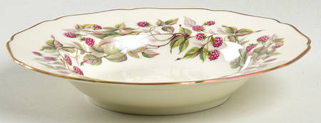 Red Raspberry Rim Soup Bowl