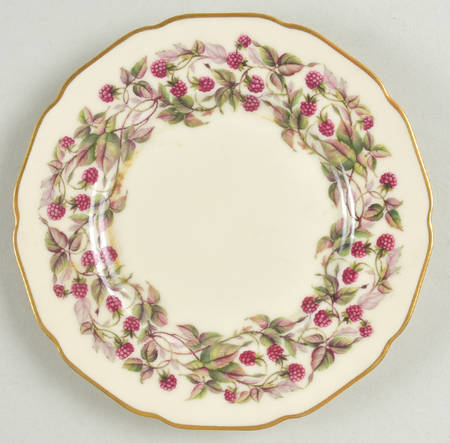 Red Raspberry Bread & Butter Plate by Royal York (Germany)