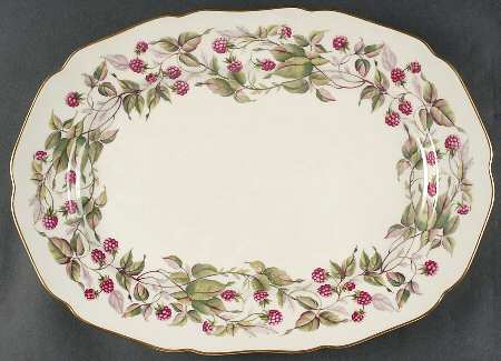 Red Raspberry 15" Oval Serving Platter