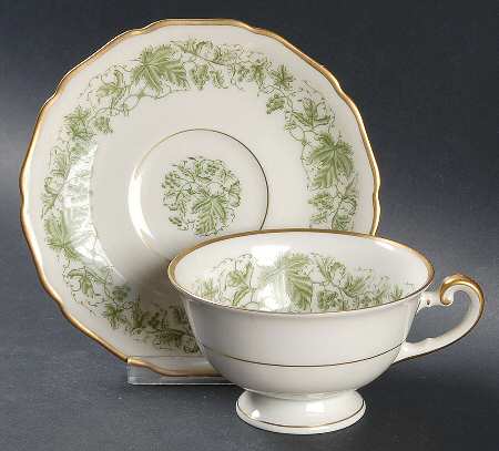 Wine Footed Cup & Saucer Set