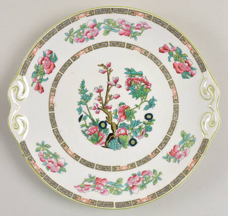 Indian Tree Handled Cake Plate