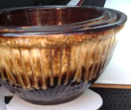 Brown Drip 10" Mixing Bowl