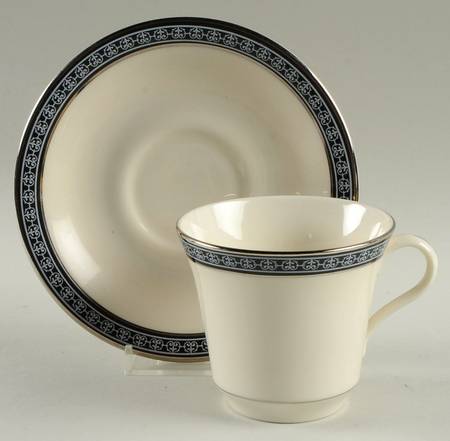 Grecian Princess Flat Cup & Saucer Set