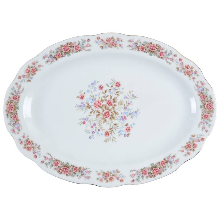 RSA1 (Scalloped) 13" Oval Serving Platter