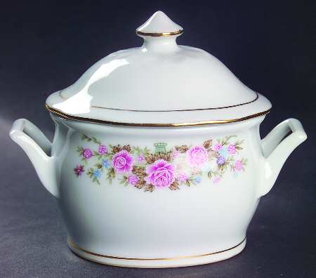 RSA1 (Scalloped) Sugar Bowl & Lid