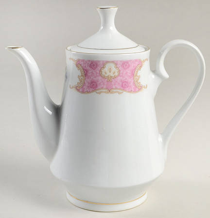 Spring Garden (Gold Trim) Coffee Pot & Lid