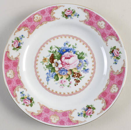 Spring Garden (Gold Trim) Dinner Plate