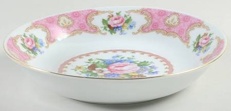 Spring Garden (Gold Trim) Coupe Soup Bowl
