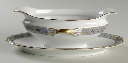 Ascot Gravy Boat with Attached Underplate