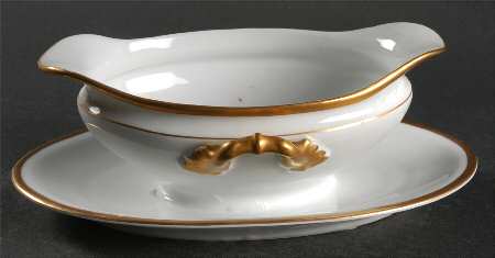Midas Gravy Boat with Attached Underplate