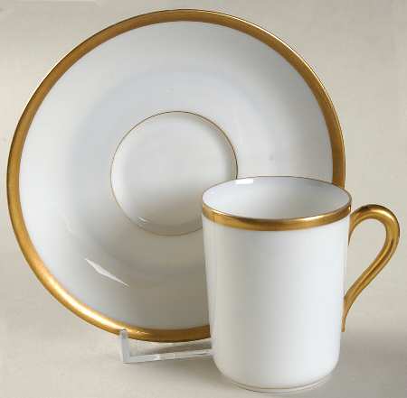 Midas Flat Demitasse Cup & Saucer Set