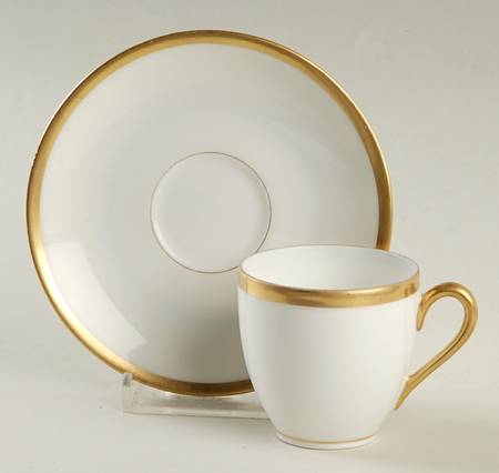 Midas Flat Demitasse Cup & Saucer Set