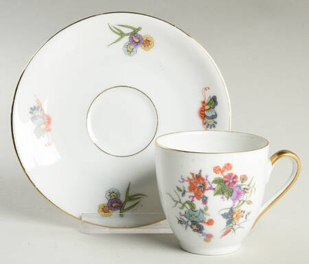 Tanglewood Flat Demitasse Cup & Saucer Set