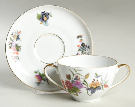Tanglewood Flat Bouillon Cup & Saucer