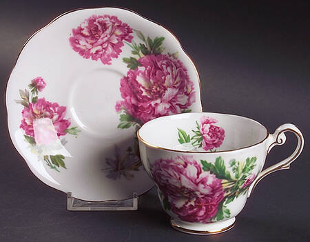 Amethyst Footed Cup & Saucer Set