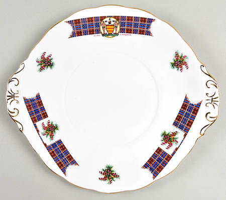 Bonnie Scotland Handled Cake Plate
