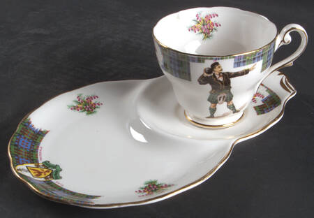Bonnie Scotland Snack Plate & Cup Set