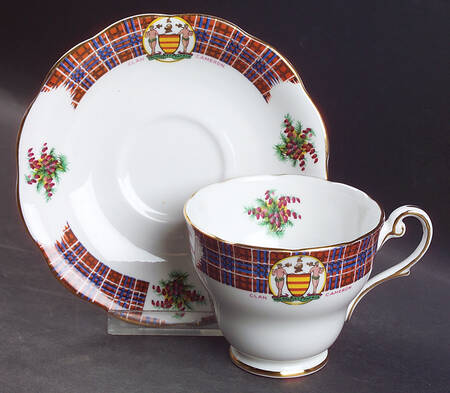 Bonnie Scotland Footed Cup & Saucer Set