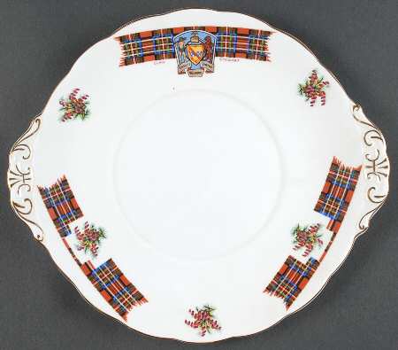 Bonnie Scotland Handled Cake Plate