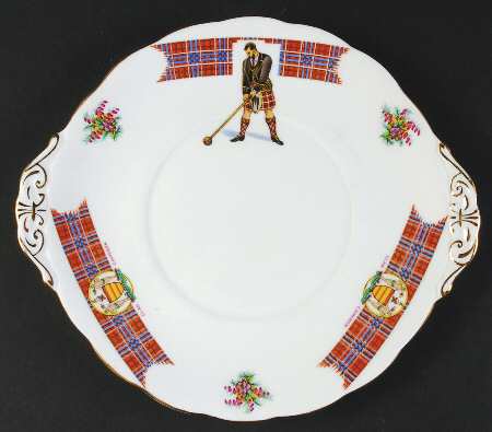 Bonnie Scotland Handled Cake Plate