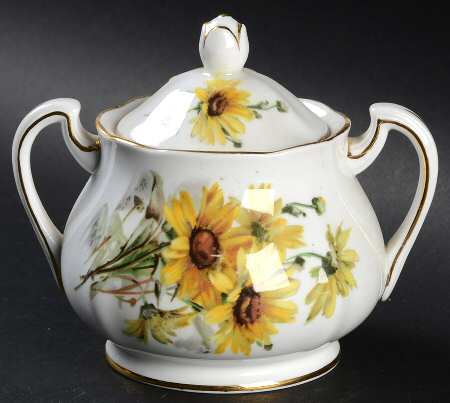 Brown Eyed Susan Sugar Bowl & Lid