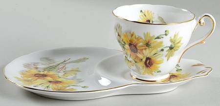 Brown Eyed Susan Snack Plate & Cup Set