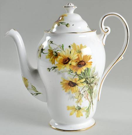 Brown Eyed Susan Coffee Pot & Lid