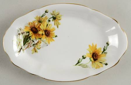 Brown Eyed Susan Tray for Mini Creamer & Open Sugar
