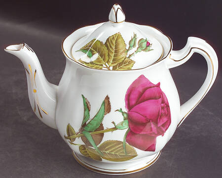 English Rose (Scalloped) Teapot & Lid