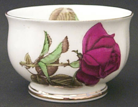 English Rose (Scalloped) Mini Open Sugar Bowl