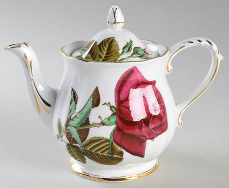 English Rose (Scalloped) Small Teapot & Lid