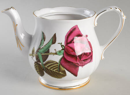 English Rose (Scalloped) Small Teapot No Lid