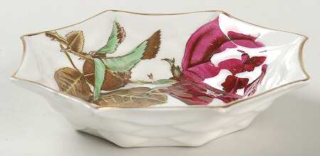 English Rose (Scalloped) Nut Dish