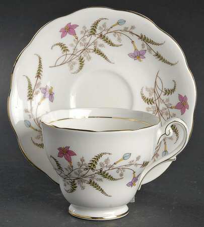 Fancy Free Footed Cup & Saucer Set