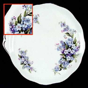 Forget Me Not Snack Plate & Cup Set