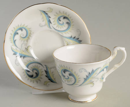 Garland Footed Demitasse Cup & Saucer Set