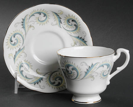Garland Footed Cup & Saucer Set