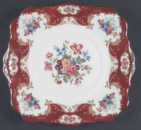 Lady Fayre Square Handled Cake Plate
