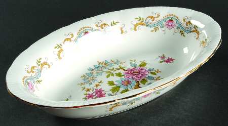 Mandarin 10" Oval Vegetable Bowl