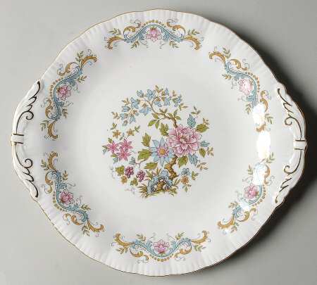 Mandarin Handled Cake Plate