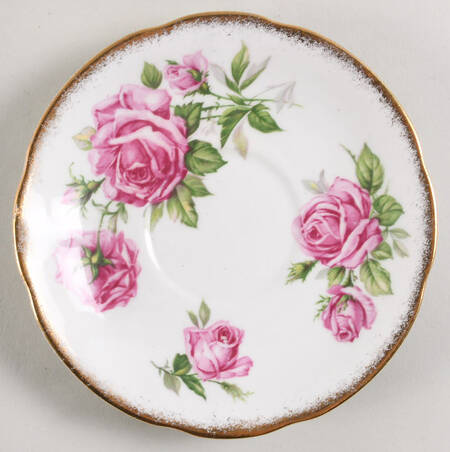 Orleans Rose Saucer for Footed Cup