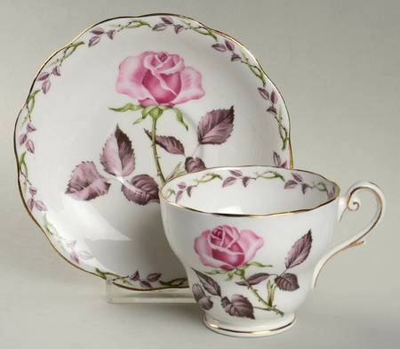 Rose Marie Footed Cup & Saucer Set