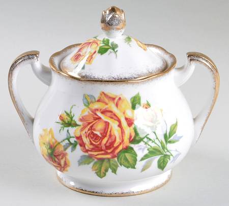 Romany Rose Sugar Bowl & Lid