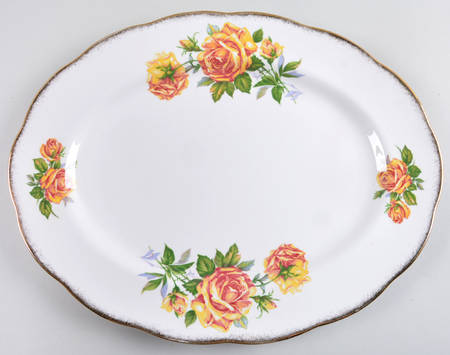 Romany Rose 15" Oval Serving Platter